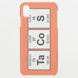 TaCoS Periodic Table iPhone XS Max Case