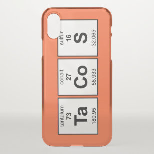 TaCoS Periodic Table iPhone X Case