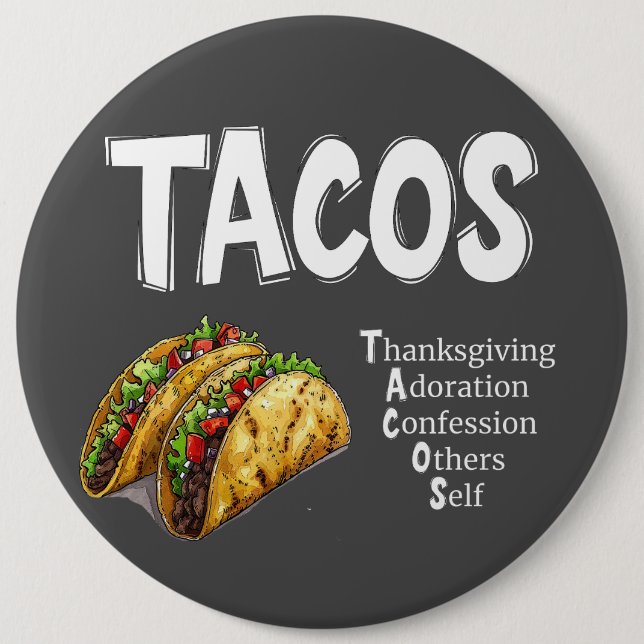 TACOS Prayer Button (Front)