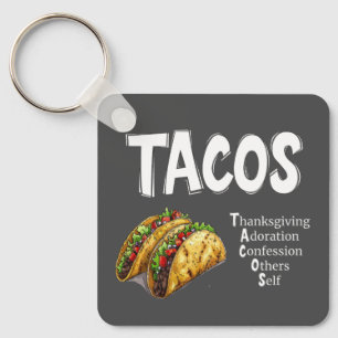 TACOS Prayer Keychain