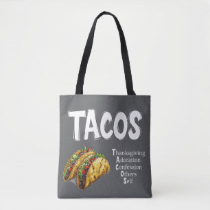 TACOS Prayer Tote Bag