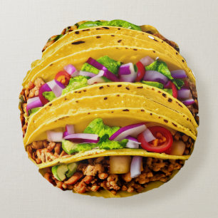 Tacos Round Cushion