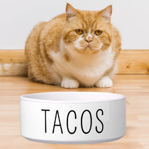 Tacos Tequila Funny Dog Cat Pet Lover Gifts Food Bowl