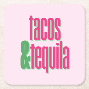 Tacos & Tequila Party Coasters
