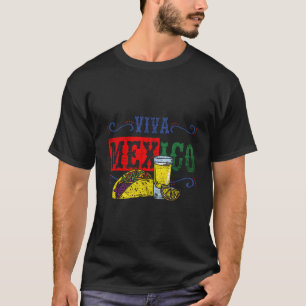 Tacos Tequila Viva Mexico For Christmas T-Shirt
