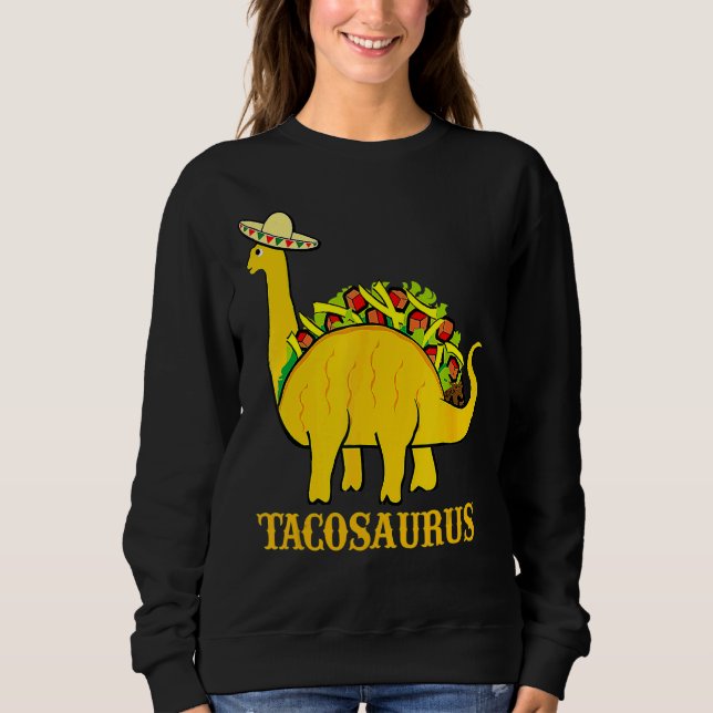 Tacosaurus Cinco De Mayo Shirt  Taco Dinosaur (Front)
