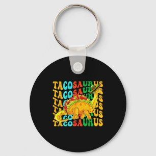 Tacosaurus cinco de mayo taco dinosaur dino key ring