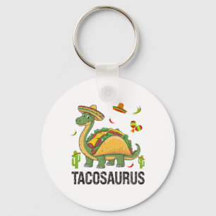 Tacosaurus Dinosaur Taco T Rex Funny Cinco De Mayo Key Ring