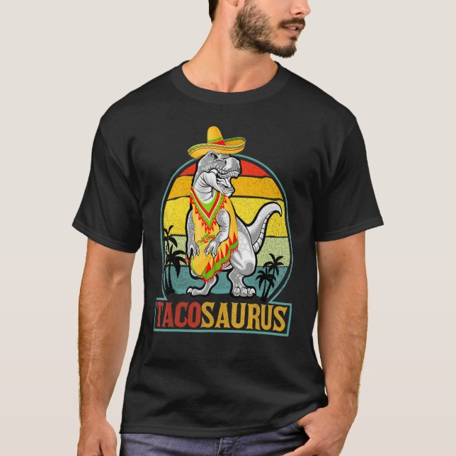 Tacosaurus Rex Cinco De Mayo Toddler Mexican Sombr T-Shirt (Front)
