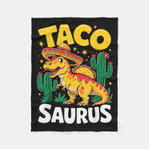 Tacosaurus t-rex taco dinosaur fleece blanket