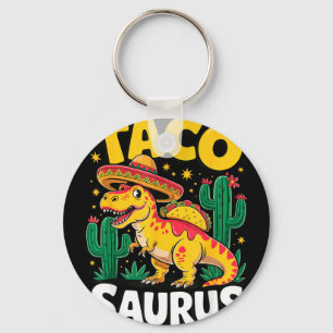 Tacosaurus t-rex taco dinosaur key ring
