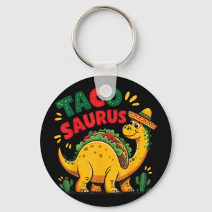 Tacosaurus t-rex taco dinosaur key ring