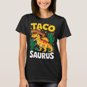 Tacosaurus t-rex taco dinosaur T-Shirt