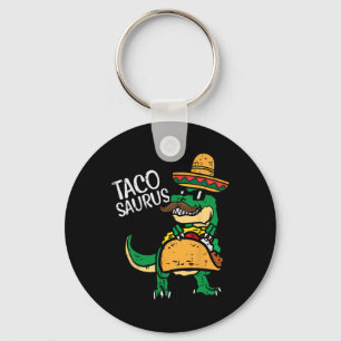 Tacosaurus Taco Dino Trex Cinco De Mayo Kids Toddl Key Ring