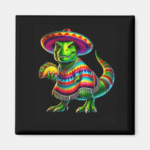 Tacosaurus taco dinosaur cinco de mayo mexicanTaco Magnet