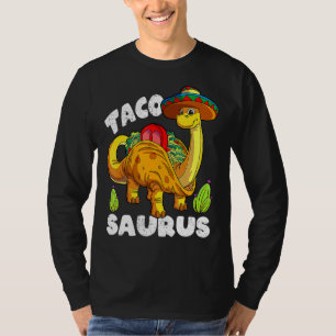 Tacosaurus Taco Dinosaur Dino Cinco De Mayo Mexic T-Shirt
