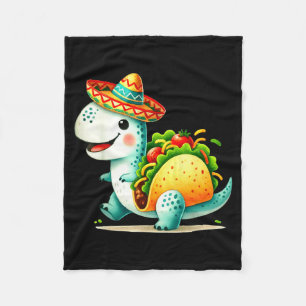 Tacosaurus taco dinosaur dino cinco de mayo mexica fleece blanket