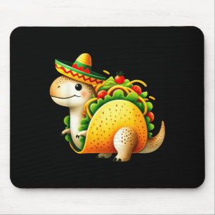 Tacosaurus taco dinosaur dino cinco de mayo mexica mouse pad