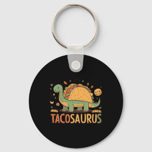 Tacosaurus Taco Dinosaur Dino Funny Cinco De Mayo Key Ring