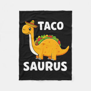 Tacosaurus taco dinosaur t rex shirt - funny cinco fleece blanket