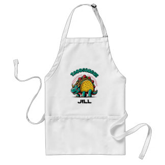 Tacosaurus Triceratops Funny Cartoon Standard Apron