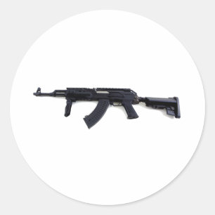 Tactical AK47 Assault Rifle Left Profile Sticker