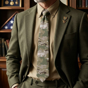 Tactical Camo Pattern Tie