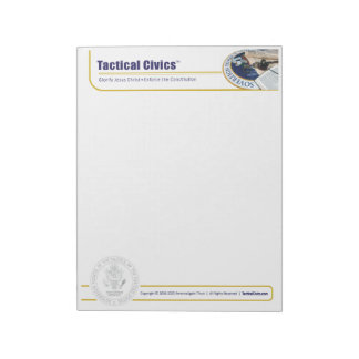 Tactical Civics™ 5.5" x 6" Notepad - 40 pages