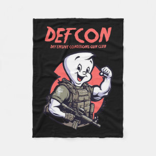 Tactical Ghost Cute Ghost Halloween Spooky Season Fleece Blanket