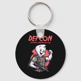 Tactical Ghost Cute Ghost Halloween Spooky Season  Key Ring