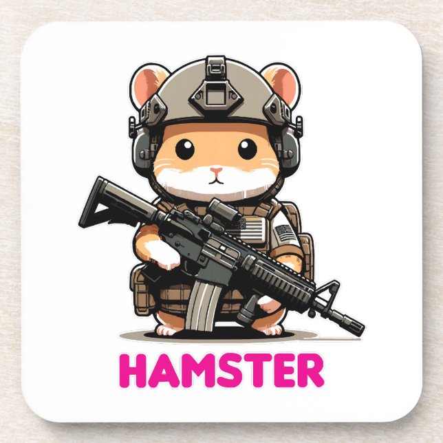 Tactical Hamster Coaster (Front)