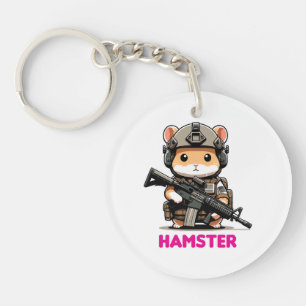 Tactical Hamster Key Ring