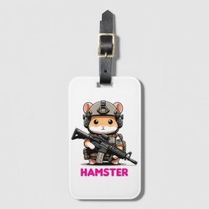 Tactical Hamster Luggage Tag