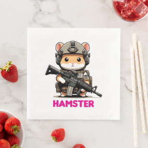 Tactical Hamster Napkin