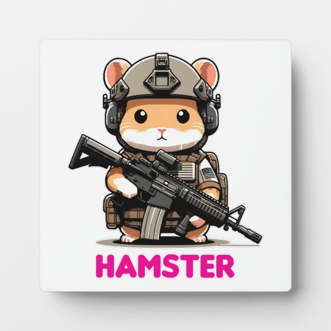 Tactical Hamster Plaque (Front)