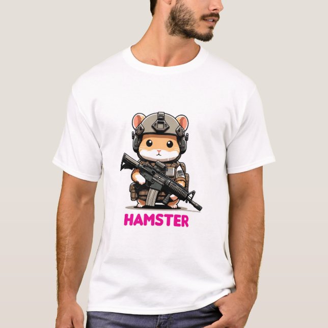 Tactical Hamster T-Shirt (Front)