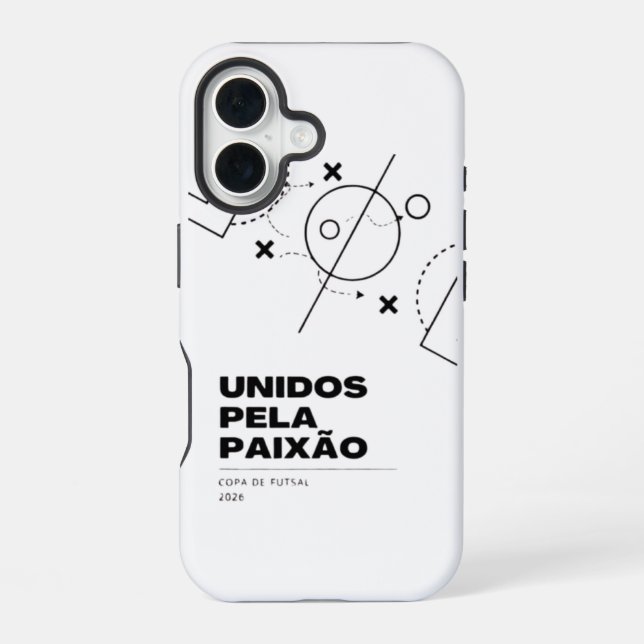 Tactical Mastermind" iPhone - 2026 Futsal Edition 16 Case (Back)