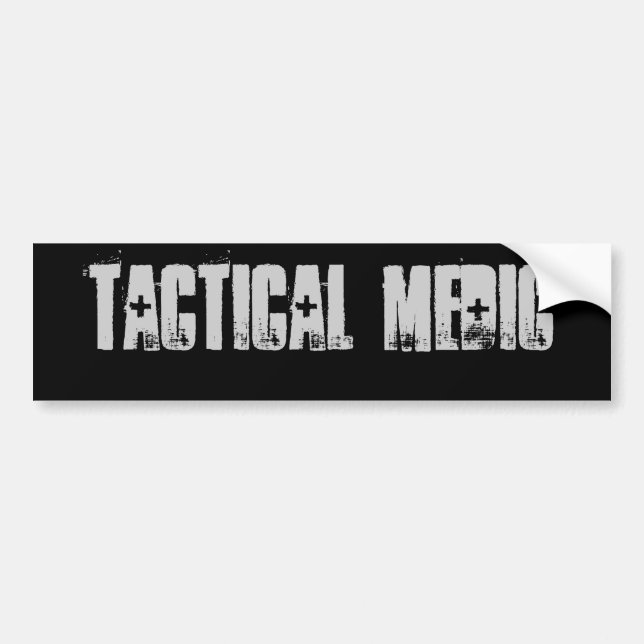 Tactical Medic Bumper Sticker (Front)