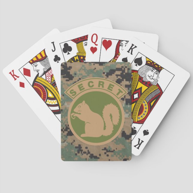 Tactical Secret Squirrel Playing Cards (Back)