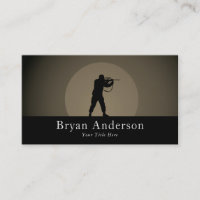 Tactical Sniper Business Card – Silhouette Design
