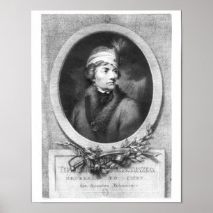Tadeusz Kosciuszko , engraved by Christiaan Poster