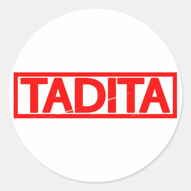 Tadita Stamp Classic Round Sticker (Front)