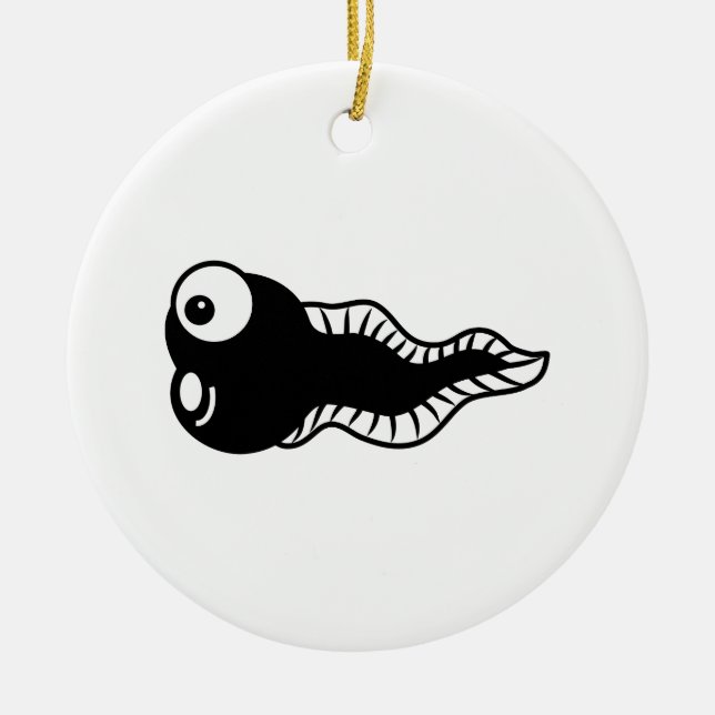 Tadpole Ceramic Tree Decoration (Front)