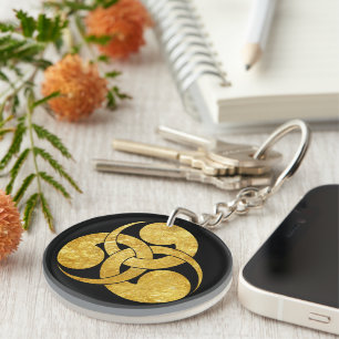 Tadpole Mon Japanese samurai clan Key Ring