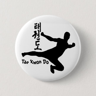 Tae kwon do 6 cm round badge