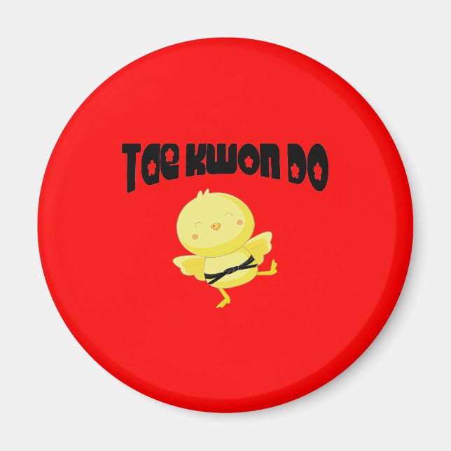 Tae Kwon Do chick Magnet (Front)