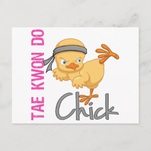 Tae Kwon Do Chick Postcard