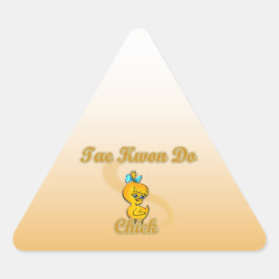 Tae Kwon Do Chick Triangle Sticker