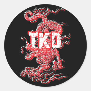 Tae Kwon Do Dragon Stickers