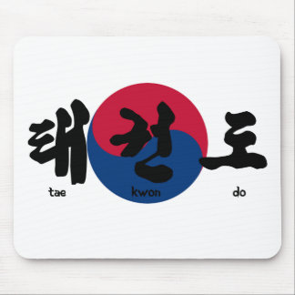 Tae Kwon Do flag back Mouse Pad
